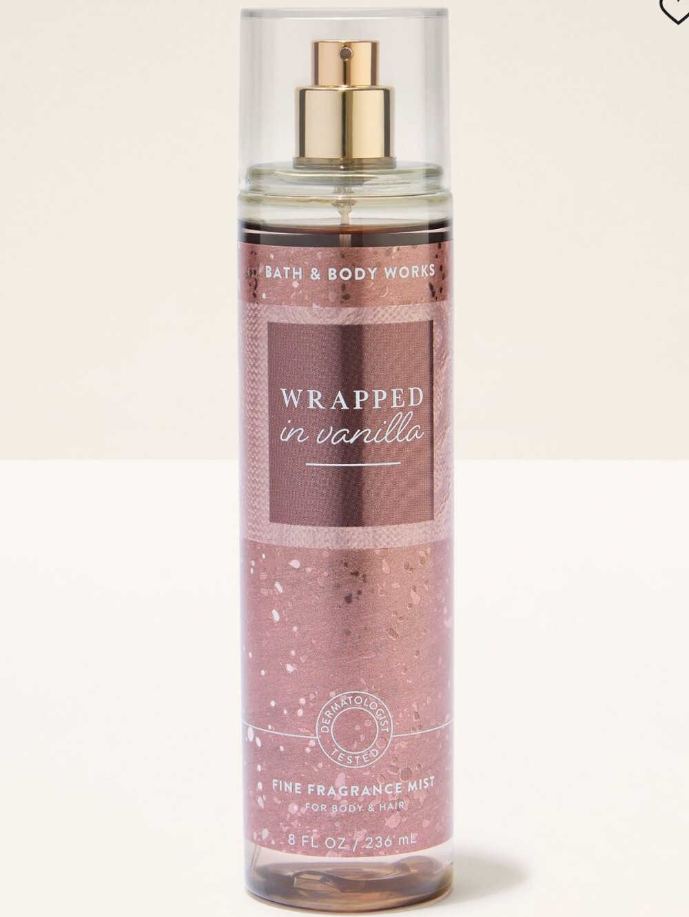 Bath & Body Works Wrapped in Vanilla Fine Fragrance Mist 8oz New RARE